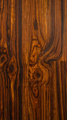 Top view of a Siamese rosewood wooden pattern, featuring rich, natural grain and a prominent knot, ideal for interior work such as tabletops and decorative surfaces and furniture.