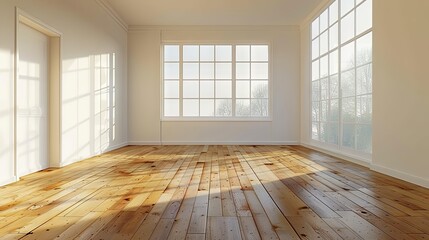 Obraz premium Spacious and bright empty room