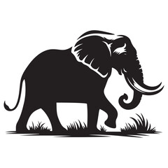 Premium Quality Elephant Silhouette Vector 
