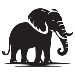 Premium Quality Elephant Silhouette Vector 