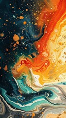 Obraz premium Vivid Fluid Marble Background 