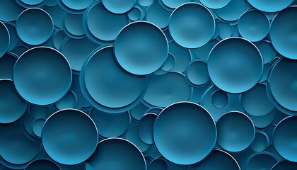 Abstract background with concentric circles in dark blue tones, smooth texture