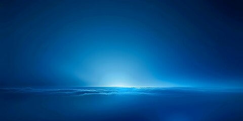 Obraz premium Smooth gradient transitioning from navy blue to sky blue, providing a calm and professional look, perfect for corporate products or tech gadgets