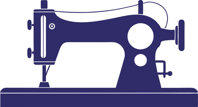 recommend clip art: Sewing machine silhouette vector illustration Design 