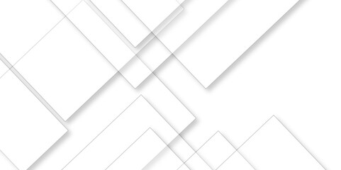 Abstract retro pattern seamless light white geometric square and line vector background. White and gray geometric square technology seamless white banner concept for business and presentation purpose