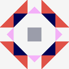 Tricolor Geometric Design for Modern Aesthetics