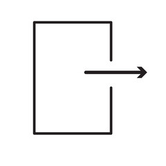 Obraz premium sign in and sign out app vector symbol logout arrow and door icon exit and entry arrow Login account icon - Enter symbol, log in icon button on white background in eps 10.