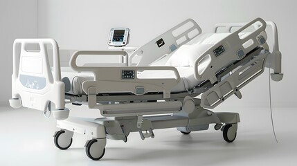 Realism of A smart hospital bed that adjusts based on the patient's needs.. very detailed