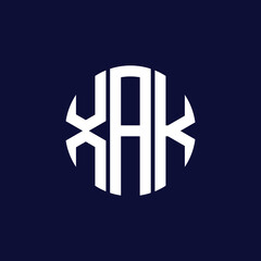 Obraz premium xak circle logo design