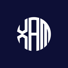 xam circle logo design