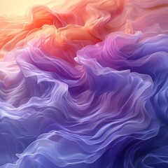 Obraz premium Rainbow colored wave abstract painting