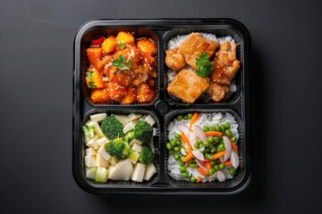 An innovative food delivery service offers enchanted containers that keep meals perfectly split into separate compartments