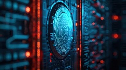 Obraz premium An innovative home protection plan uses mystical runes inscribed on walls and windows