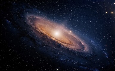 Obraz premium Spiral Galaxy in Deep Space