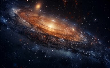 Fototapeta premium Spiral Galaxy in Deep Space