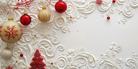 Weihnachten Layout Grußkarte kompliziert und festlich