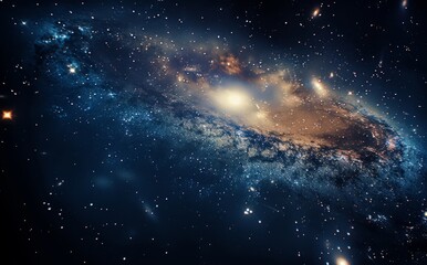 Fototapeta premium Spiral Galaxy in Deep Space