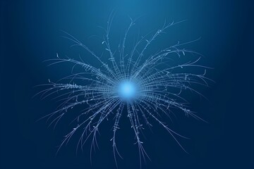 Obraz premium blue star burst made by midjourney