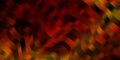 Light Orange vector texture with curves.