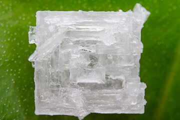 macro photo of Wafer salt