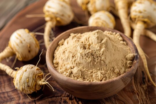 peruvian ginseng maca root powder superfood supplement ingredient