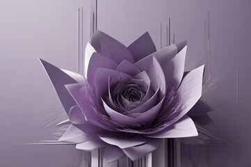 surreal purple digital art in light purple colors, in the style of minimalism