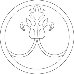 Sketch illustration silhouette vector drawing detail design decoration ornament icon logo symbol old classic vintage 