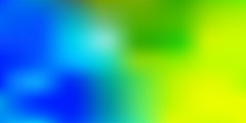 Light blue, green vector gradient blur backdrop.