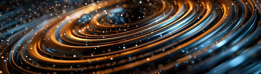 Obraz premium Dramatic long exposure of star trails