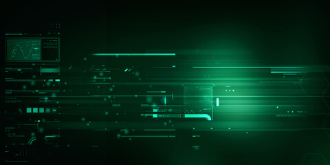 Obraz premium 2d illustration Abstract futuristic electronic circuit technology background 