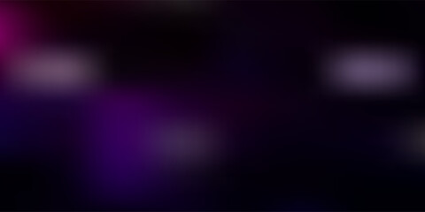 Dark purple, pink vector blurred pattern.