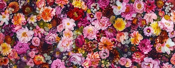 Pink and violet floral background