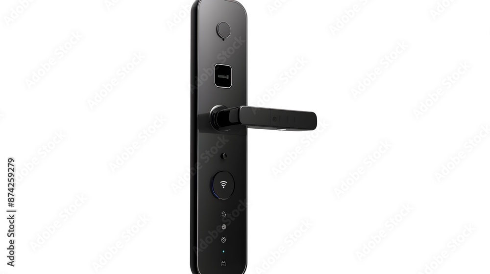 Poster automated facial recognition door lock with advanced smart entry system