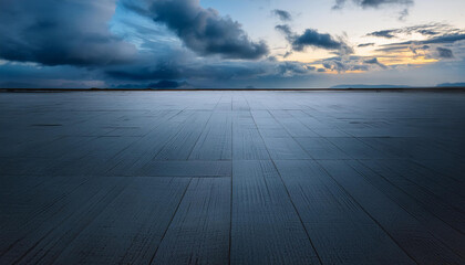 wooden pier on the sea