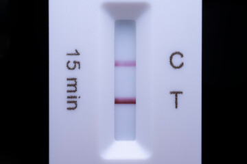 Novel coronavirus 2019 nCoV antigen detection kit positive