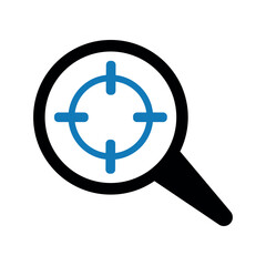 Seo targeting, magnifier search icon