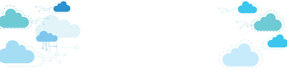 Vector Hexagon Banner Abstract Background. Science Technologic Hexagonal Pattern in Minimalist Style. Clear Blank Subtle Textured Backdrop. Data Clouds and Circuits Texture Design.