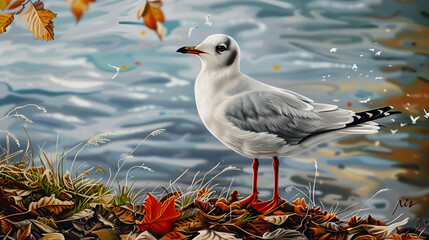 seagull on the beach