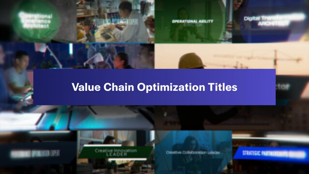 Value Chain Optimization Titles | 10 Motion Titles with Control Panels