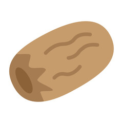 dates fruit Vector Flat Icon Design