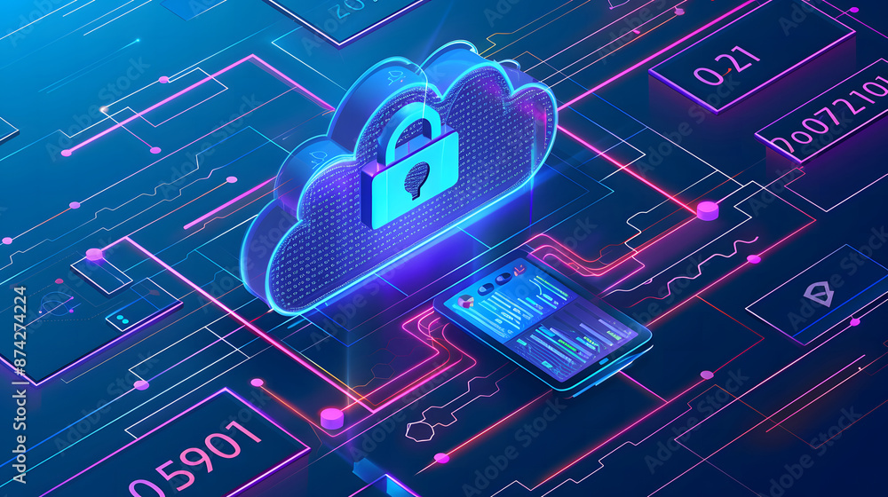 Aufkleber secure data transfer protocols in cloud computing, illustrate secure data transfer protocols in clou