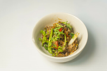 Straw Mushroom Chili Paste, Nam Prik Hed Fang (น้ำพริกเห็ดฟาง)