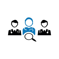 Doctor search, find doctor icon