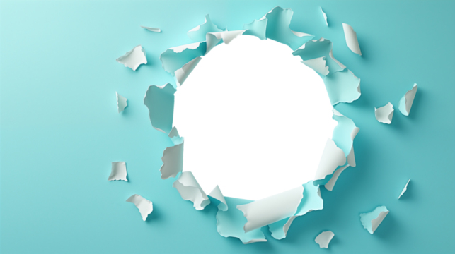 Ripped Paper Frame, Torn paper page,  isolated, see-thru Frames