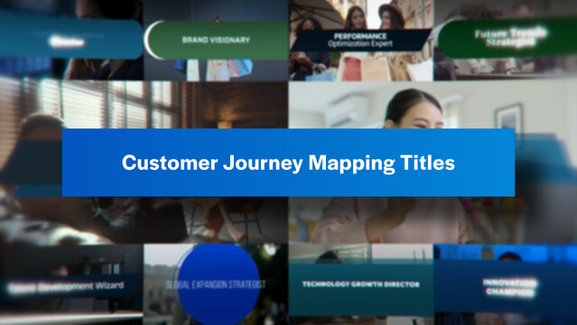 Customer Journey Mapping Titles | 10 Motion Titles with Control Panels
