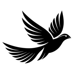a flying bird logo icons minimal silhouette