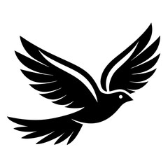 a flying bird logo icons minimal silhouette