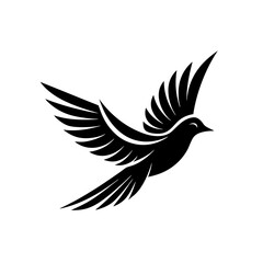 a flying bird logo icons minimal silhouette