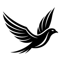 a flying bird logo icons minimal silhouette