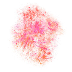 red galaxy splash watercolor texture transparent background